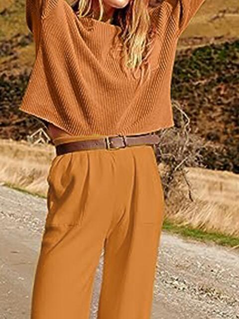 Knit Top and Joggers Set - AllIn Computer