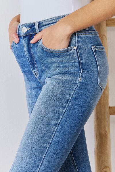 RISEN Full Size High Rise Ankle Flare Jeans - AllIn Computer