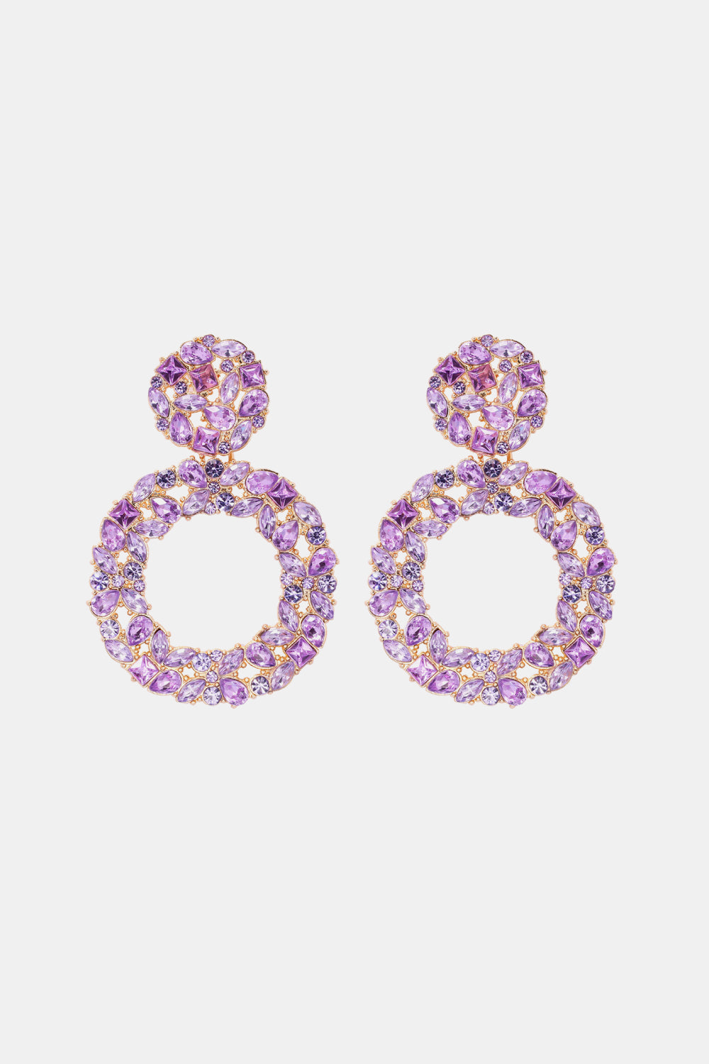 Round Shape Acrylic Dangle Earrings - AllIn Computer