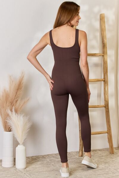 Color 5 Ribbed Sleeveless Slim Jumpsuit - AllIn Computer