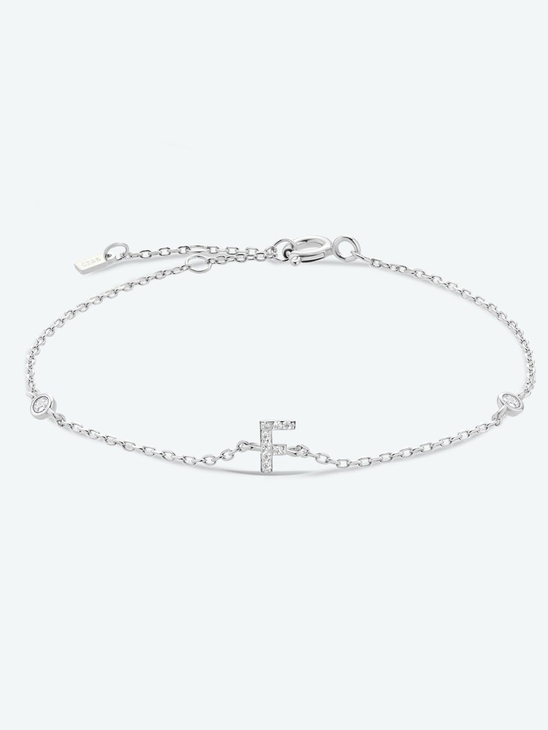 A To F Zircon 925 Sterling Silver Bracelet - AllIn Computer