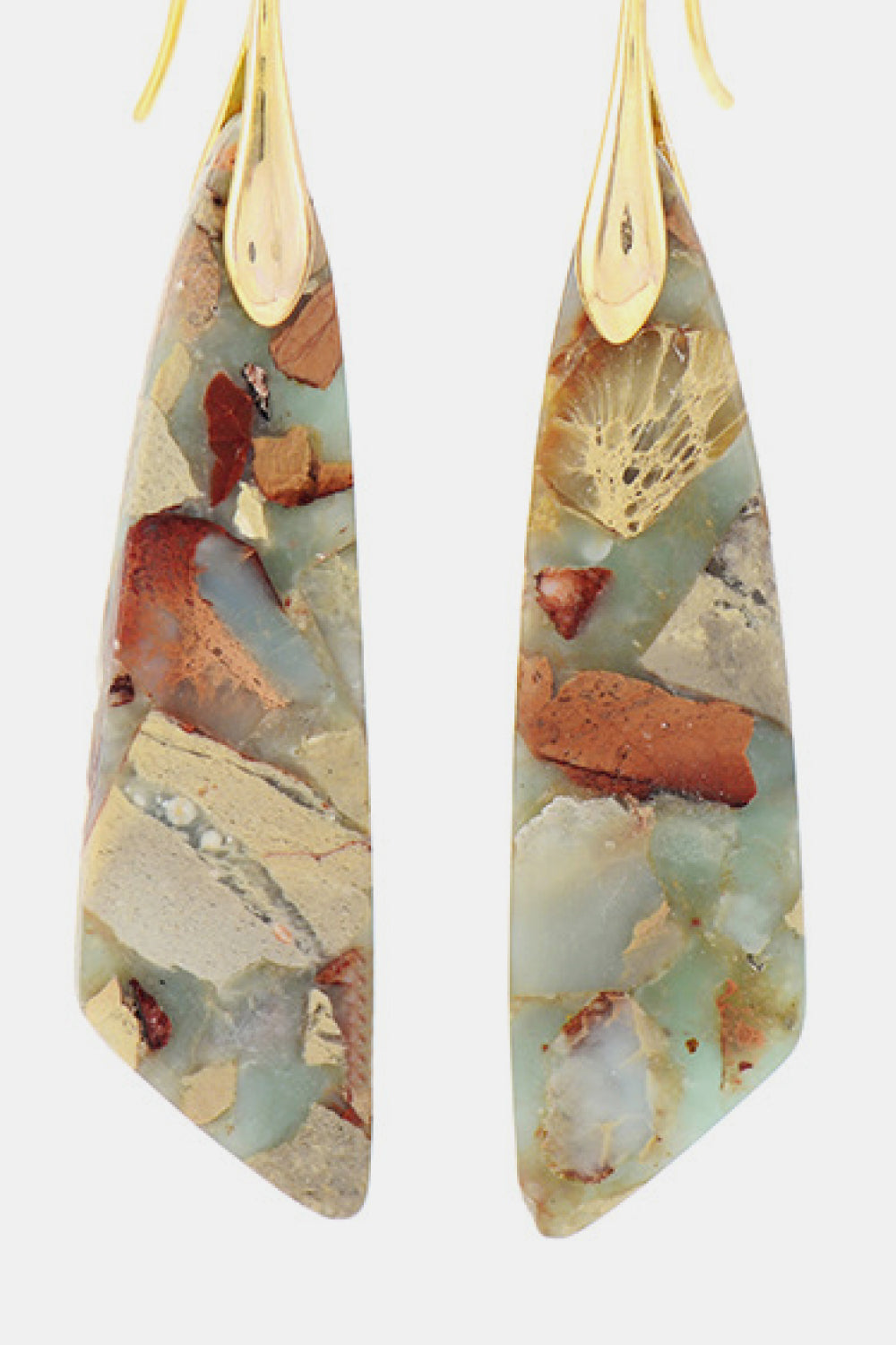 Handmade Natural Stone Dangle Earrings - AllIn Computer