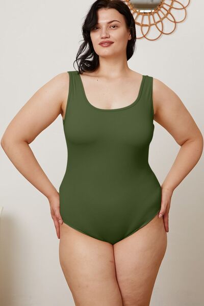 Basic Bae Full Size Square Neck Sleeveless Bodysuit - AllIn Computer