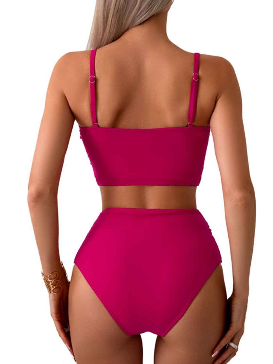 Twisted Spaghetti Strap Bikini Set - AllIn Computer