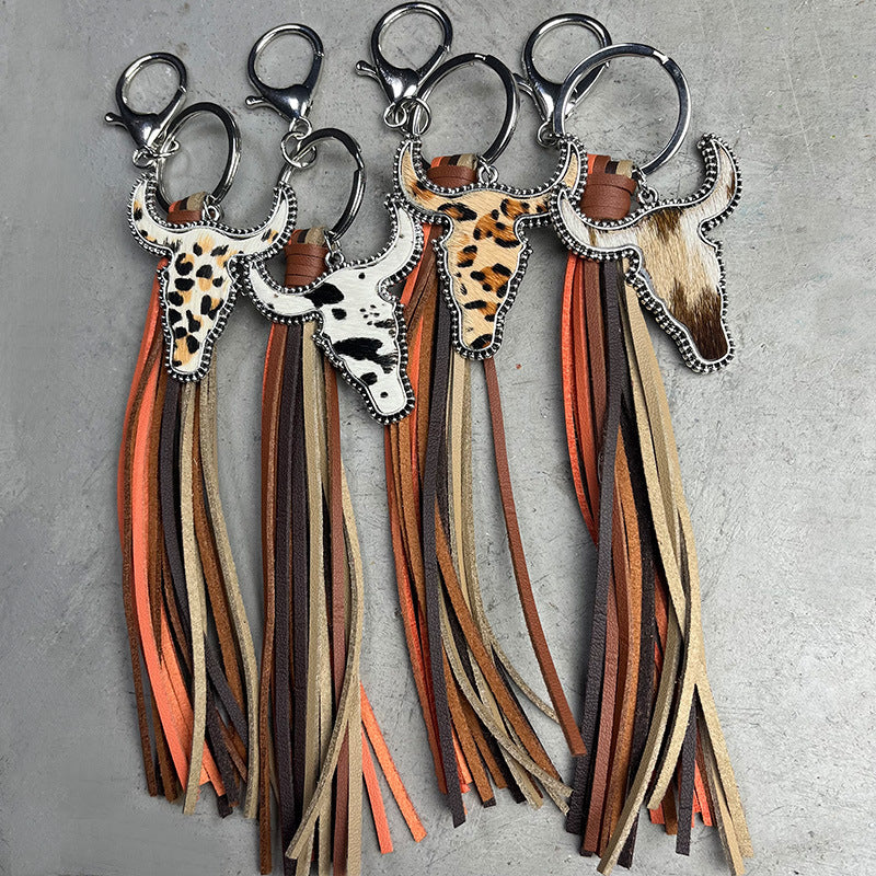 Bull Shape Fringe Key Chain - AllIn Computer