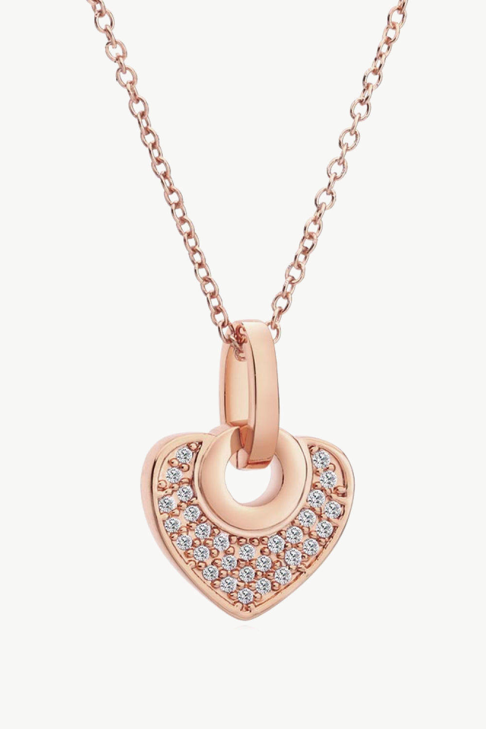 Crystal Heart Pendant Necklace - AllIn Computer