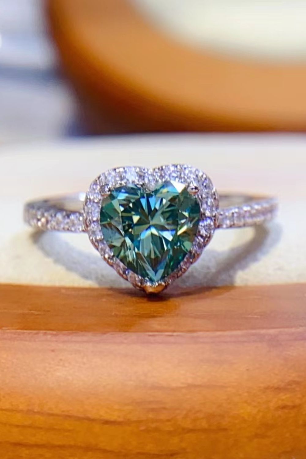 1-Carat Moissanite Heart Ring - AllIn Computer