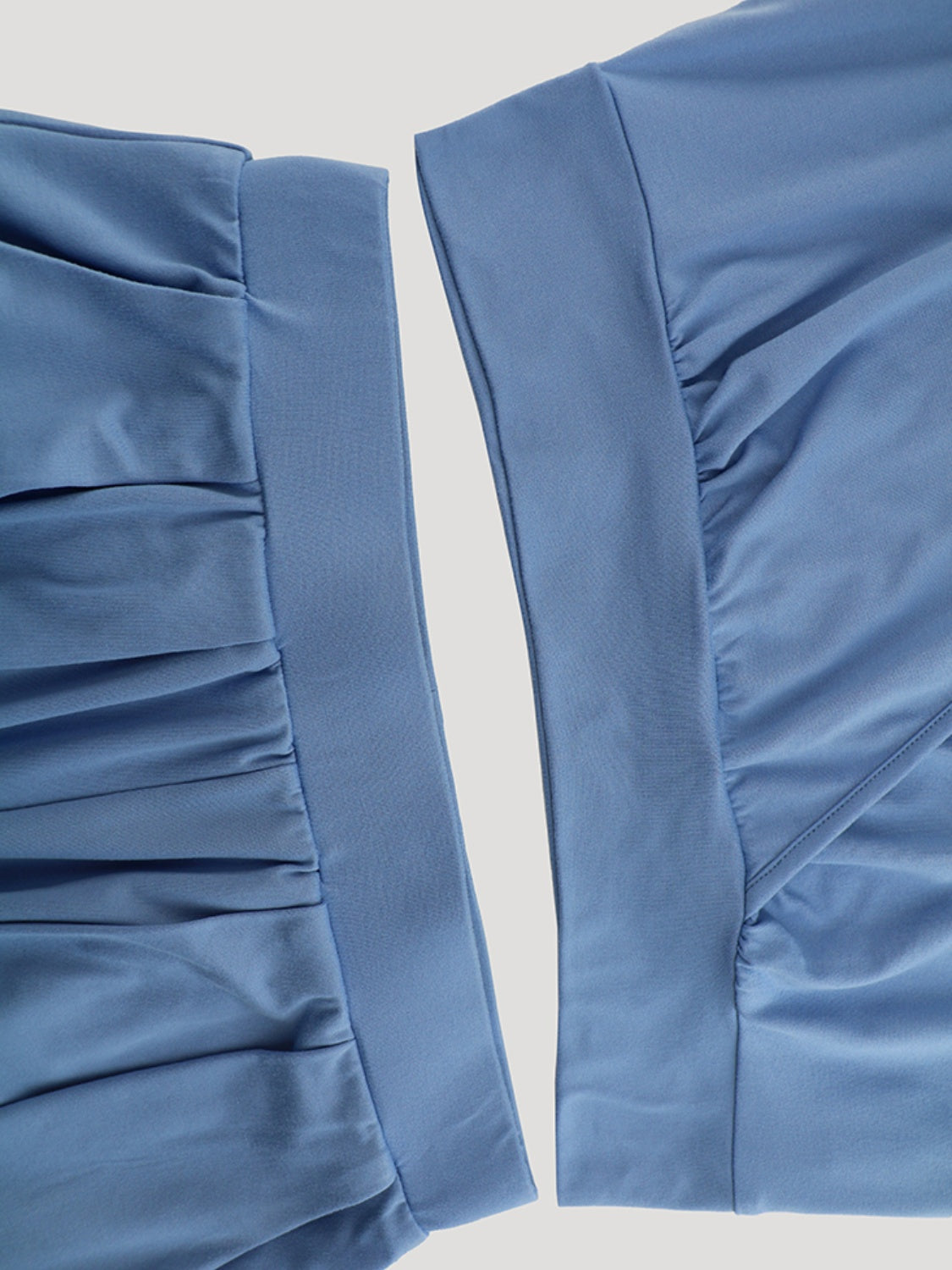 Surplice Top and Wide Leg Pants Set - AllIn Computer