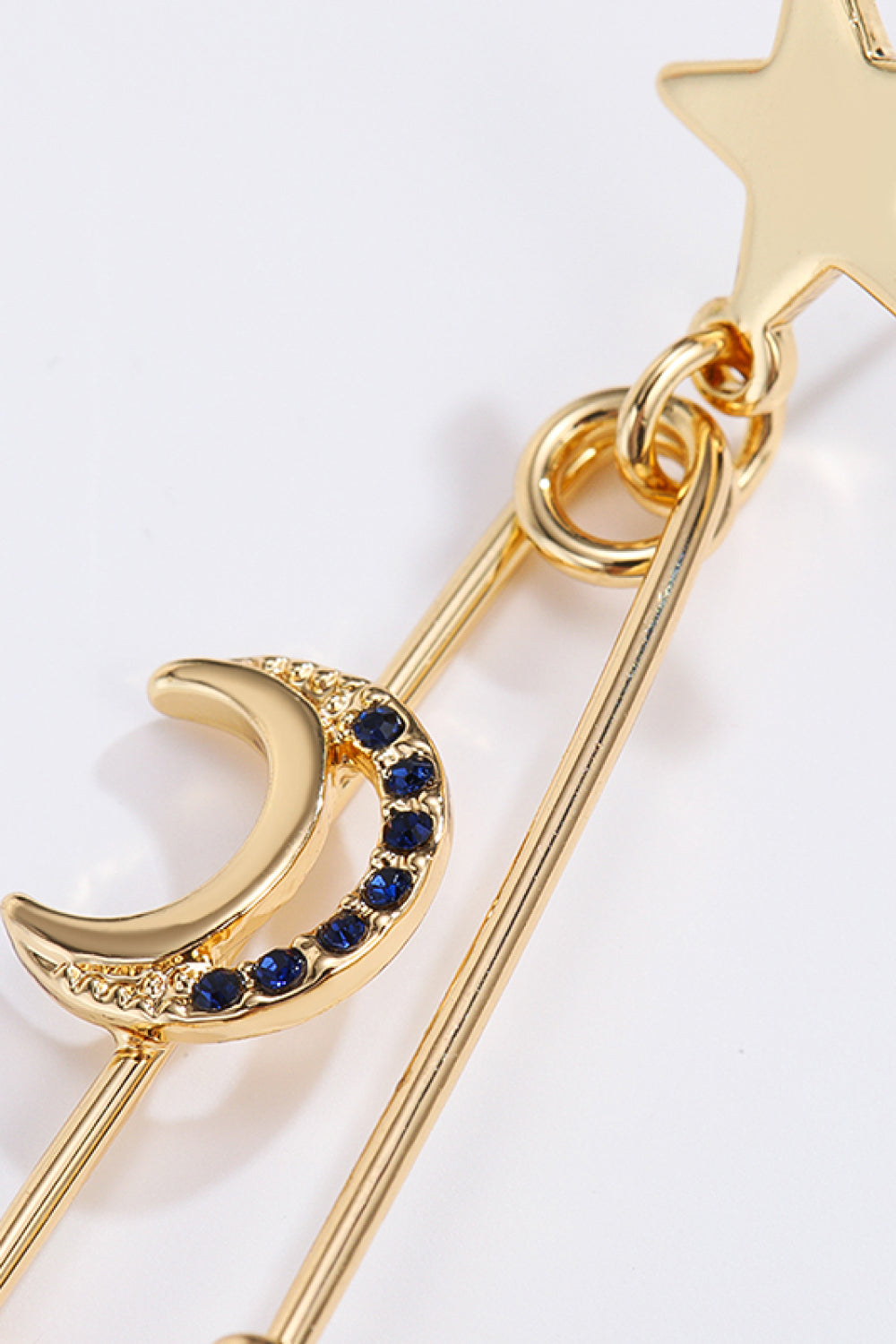 Inlaid Pearl Star and Moon Drop Earrings - AllIn Computer