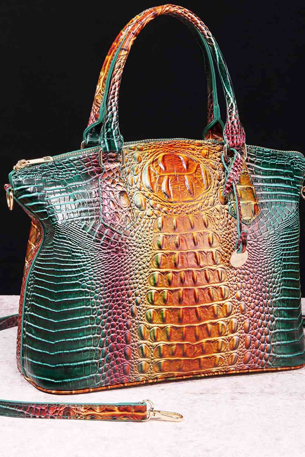 Gradient PU Leather Handbag - AllIn Computer