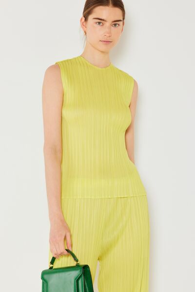 Marina West Swim Pleated Sleeveless Crewneck Tank - AllIn Computer