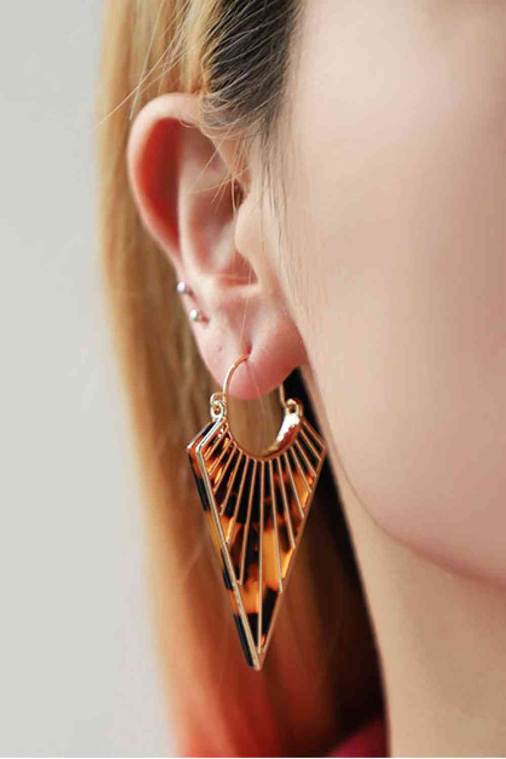 Alloy Geometric Earrings - AllIn Computer