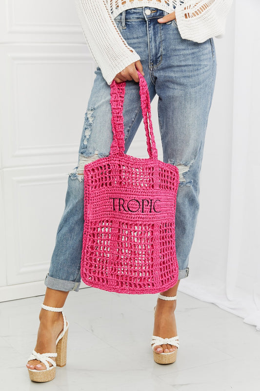 Fame Tropic Babe Staw Tote Bag - AllIn Computer