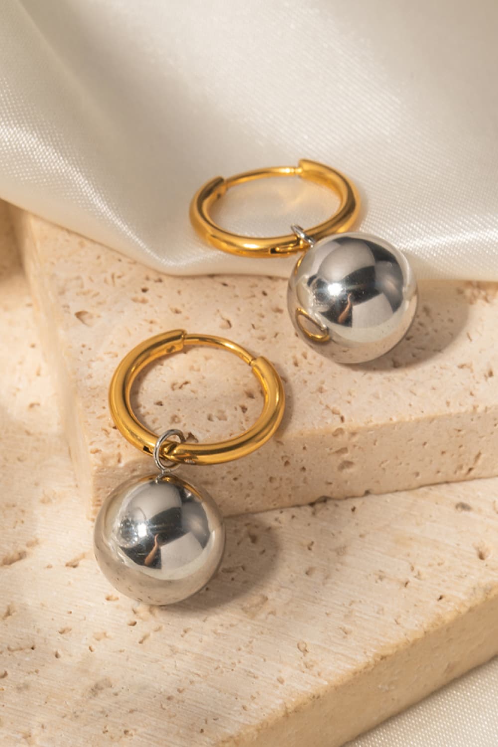18K Gold-Plated Copper Ball Drop Earrings - AllIn Computer