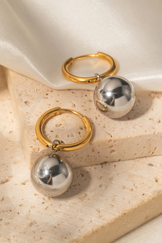 18K Gold-Plated Copper Ball Drop Earrings - AllIn Computer