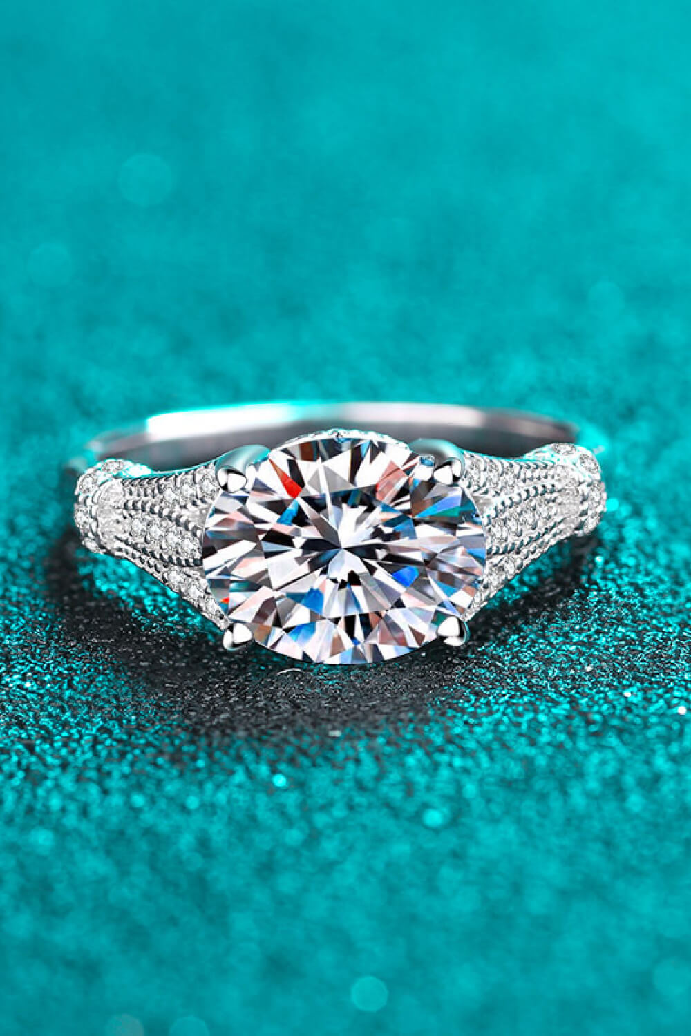 Unpredictable Day 3-Carat Moissanite Ring - AllIn Computer