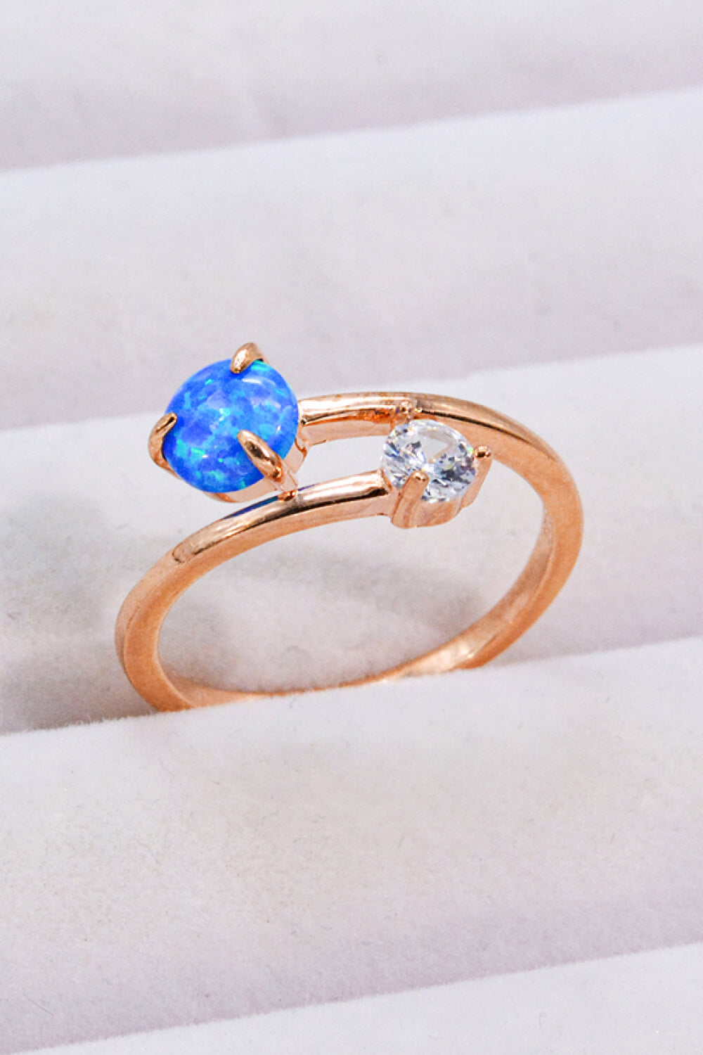 Opal and Zircon Open Ring - AllIn Computer