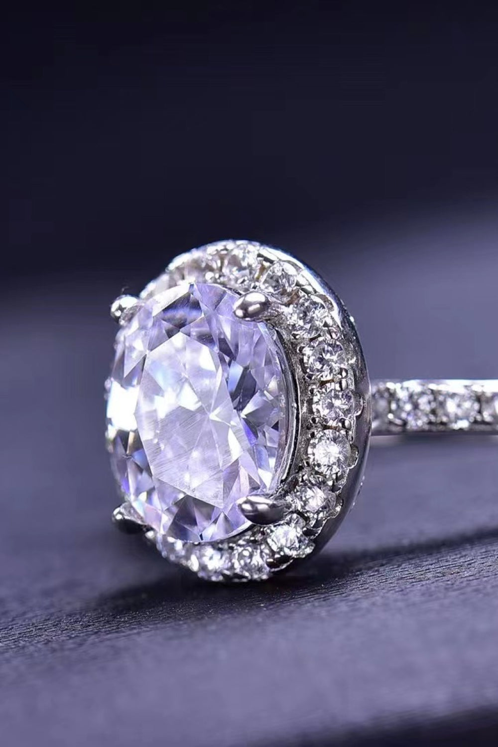 2 Carat Moissanite Platinum-Plated Ring - AllIn Computer