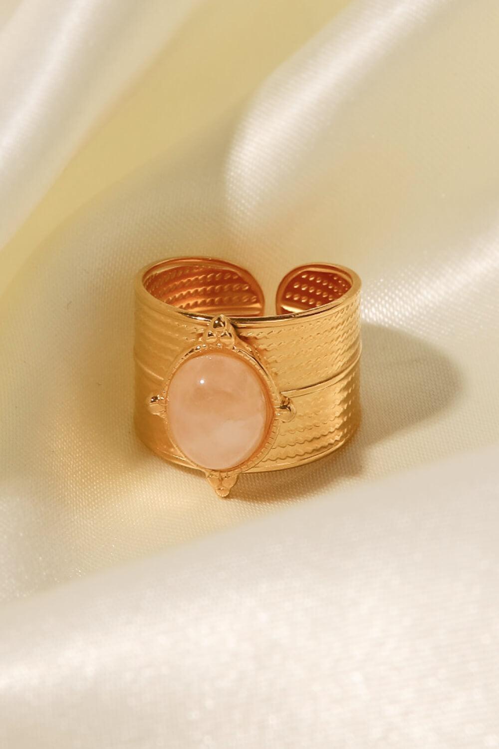 18K Gold-Plated Wide Open Ring - AllIn Computer