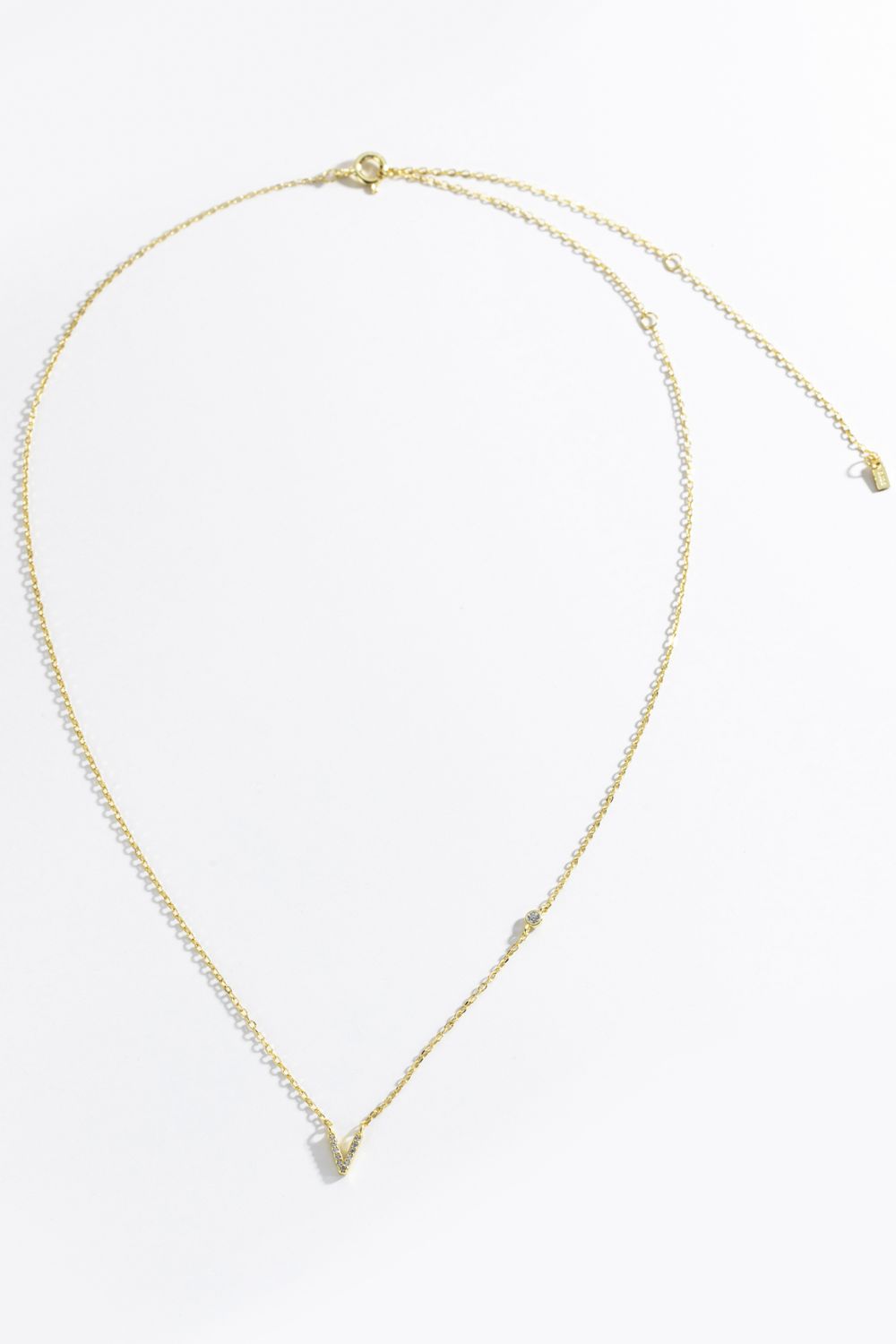 V To Z Zircon 925 Sterling Silver Necklace - AllIn Computer