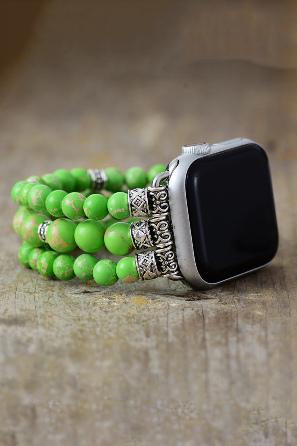 Synthetic Imperial Jasper Beaded Watchband Bracelet - AllIn Computer