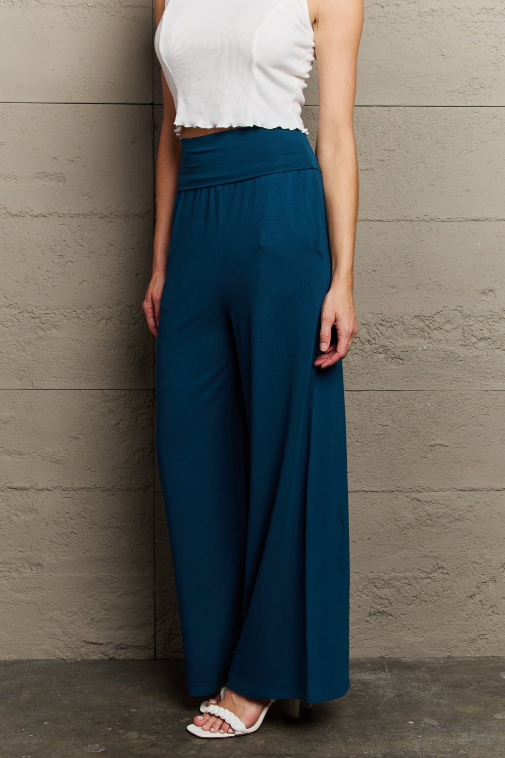 Culture Code My Best Wish Full Size High Waisted Palazzo Pants - AllIn Computer