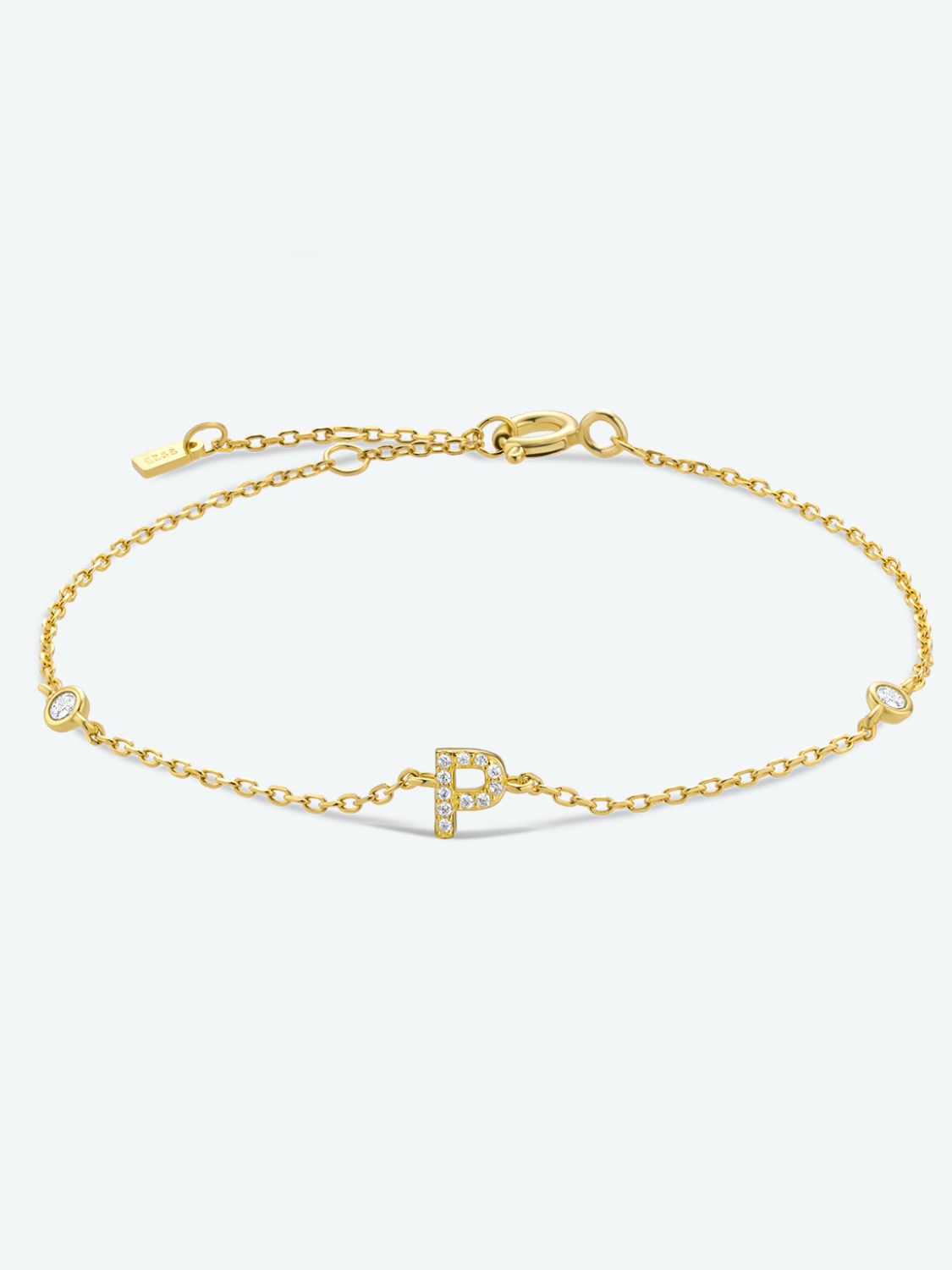L To P Zircon 925 Sterling Silver Bracelet - AllIn Computer