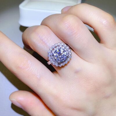 2 Carat Moissanite 925 Sterling Silver Ring - AllIn Computer