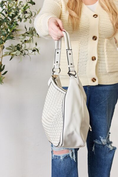 SHOMICO Woven Vegan Leather Handbag - AllIn Computer