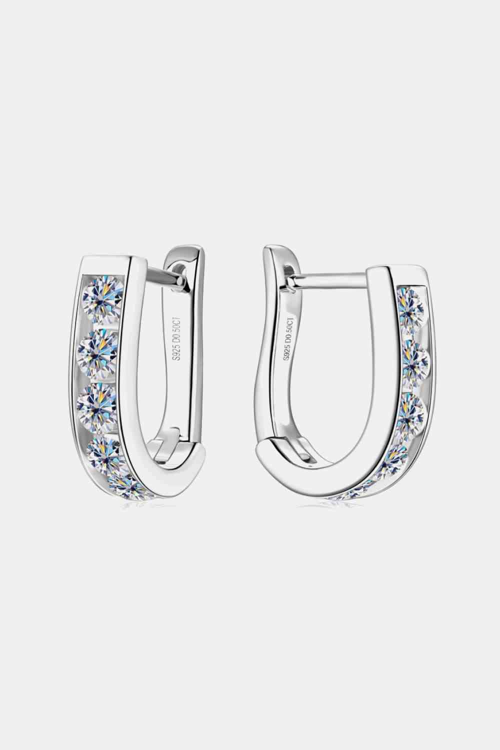 1 Carat Moissanite 925 Sterling Silver Earrings - AllIn Computer