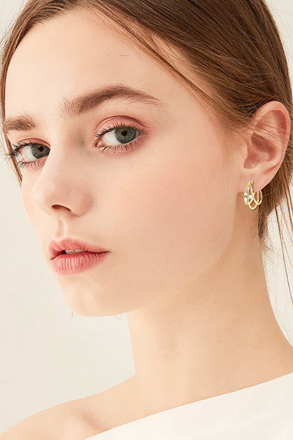 Moissanite 925 Sterling Silver Layered Earrings - AllIn Computer
