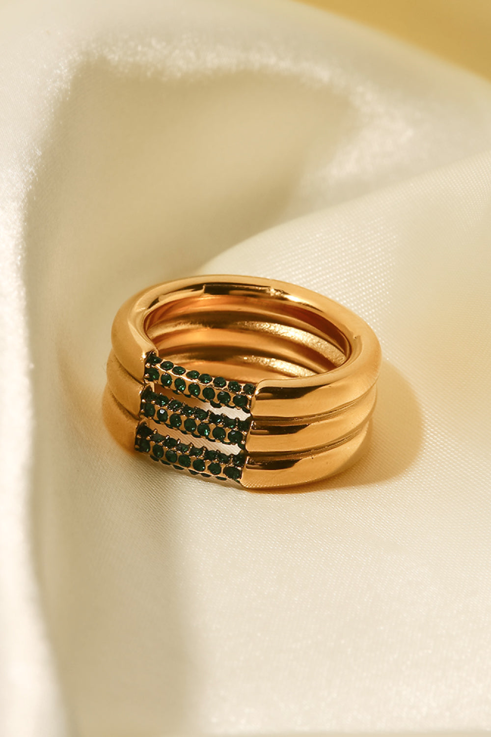 Triple-Layered Rhinestone Ring - AllIn Computer