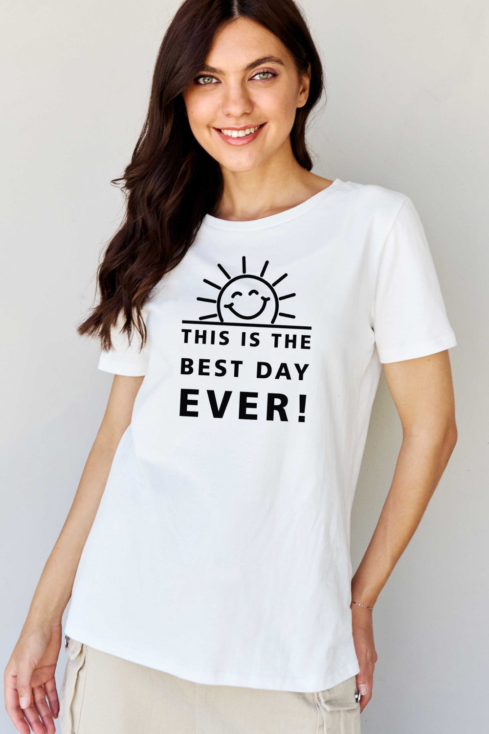 Simply Love Full Size THIS IS THE BEST DAY EVER! Graphic Cotton T-Shirt - AllIn Computer