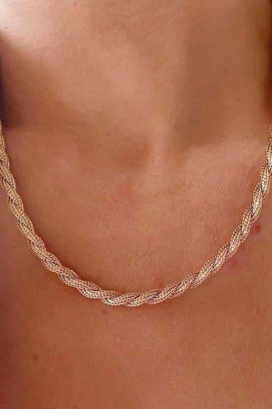 Twisted Stainless Steel Necklace - AllIn Computer