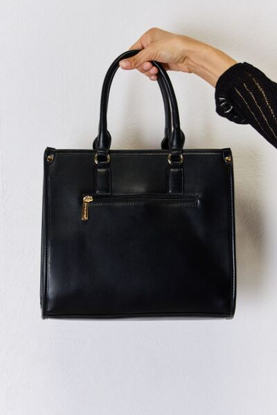 David Jones Argyle Pattern PU Leather Handbag - AllIn Computer