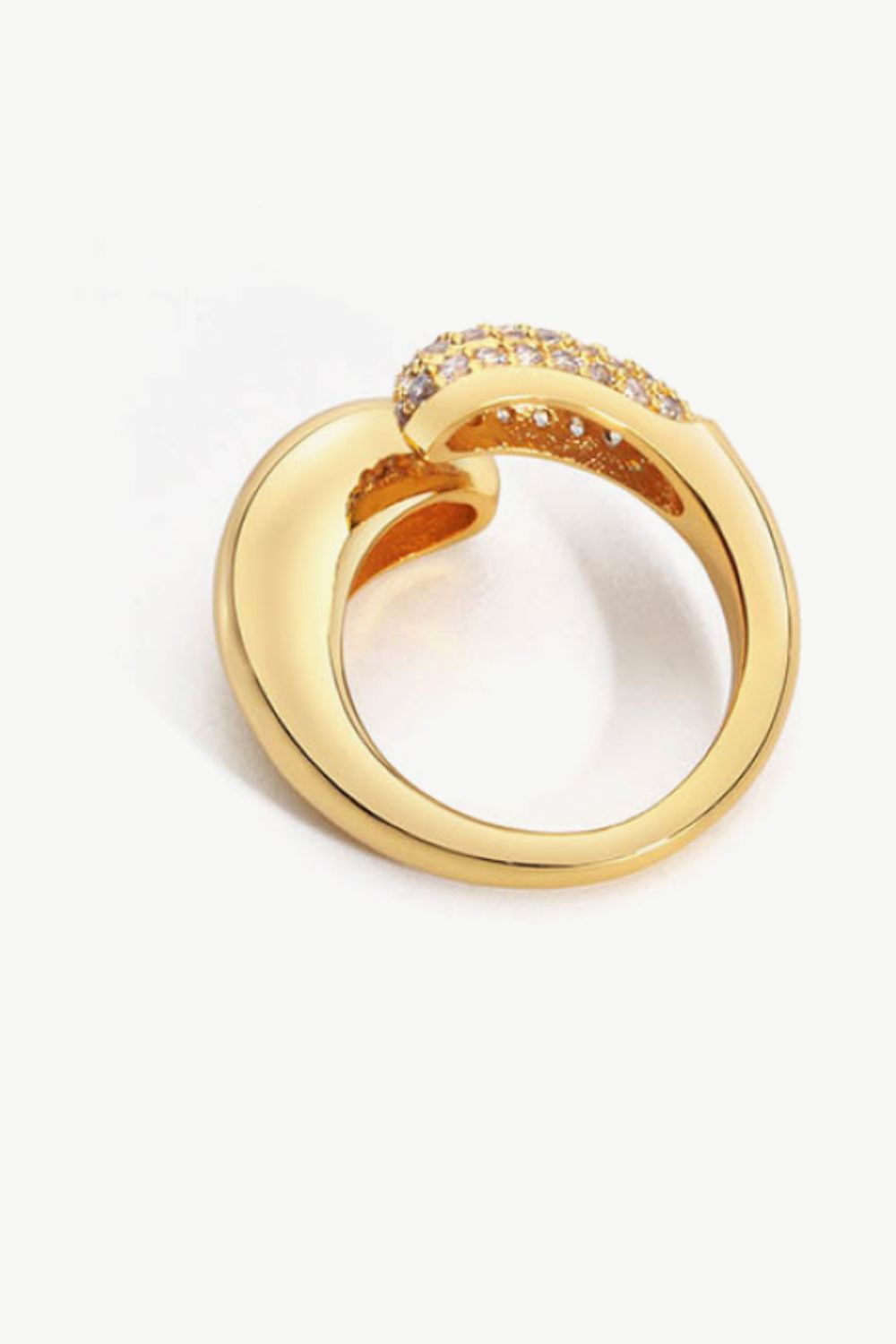 Crystal Polished Bypass Ring - AllIn Computer