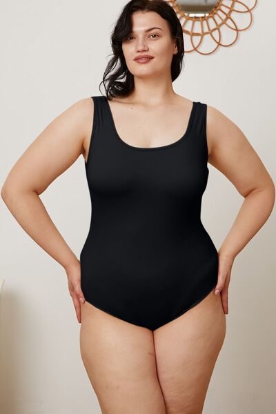 Basic Bae Full Size Square Neck Sleeveless Bodysuit - AllIn Computer