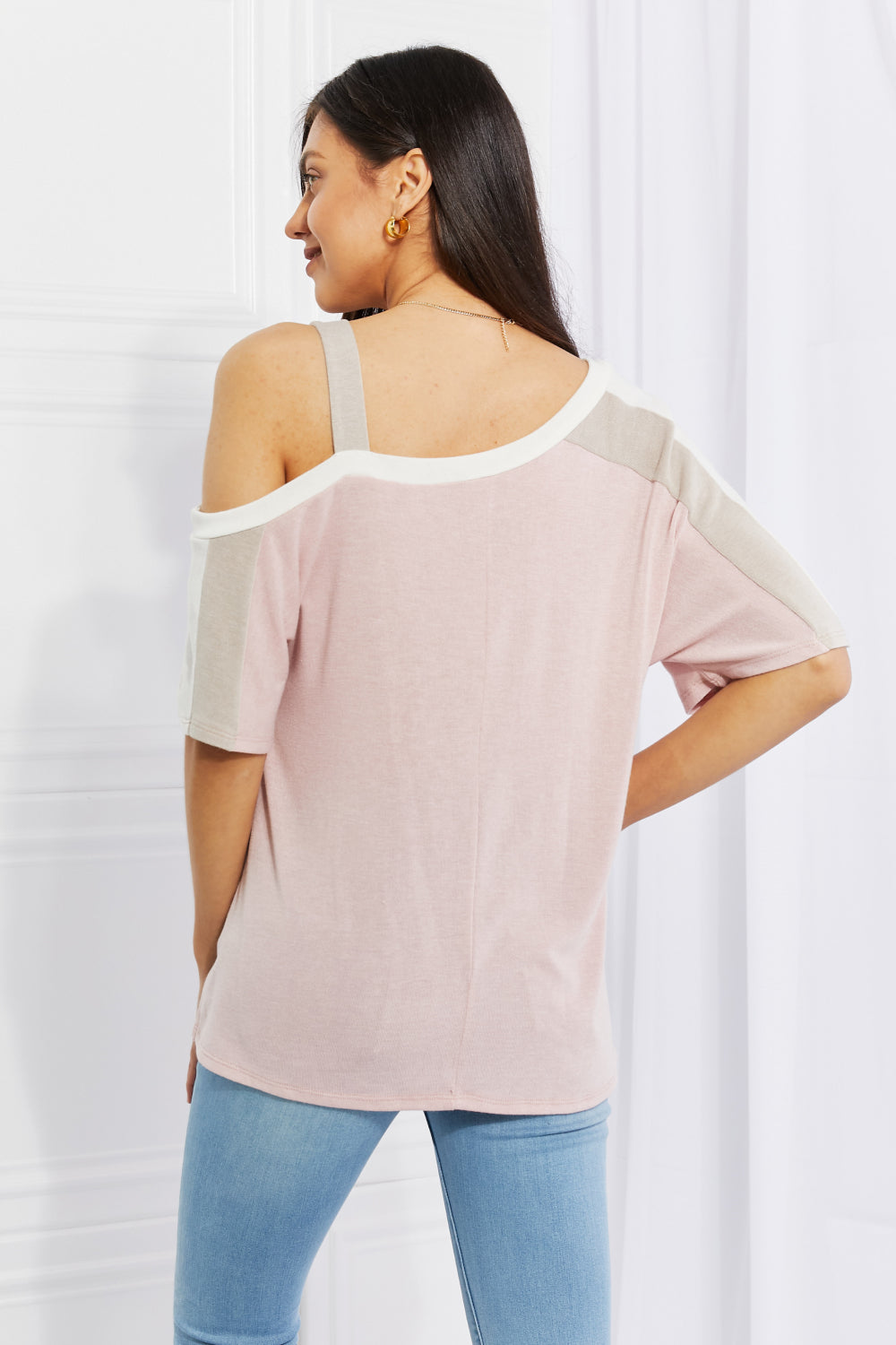Andree by Unit Full Size Something Simple Cold Shoulder Tee - AllIn Computer