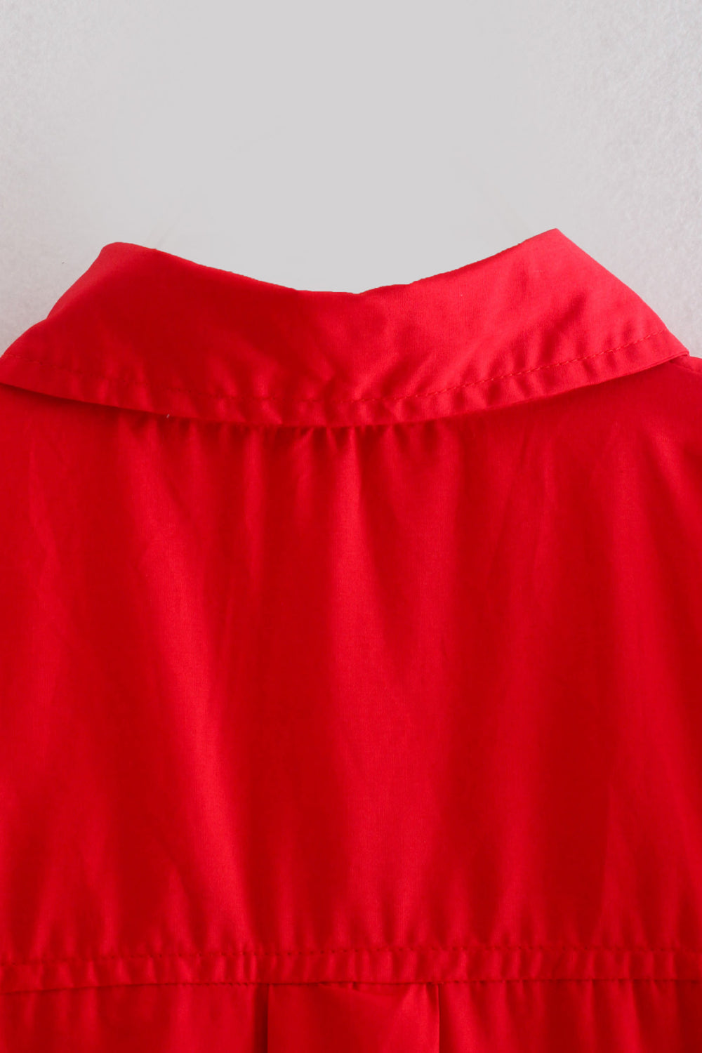 Dropped Shoulder Slit Shirt - AllIn Computer