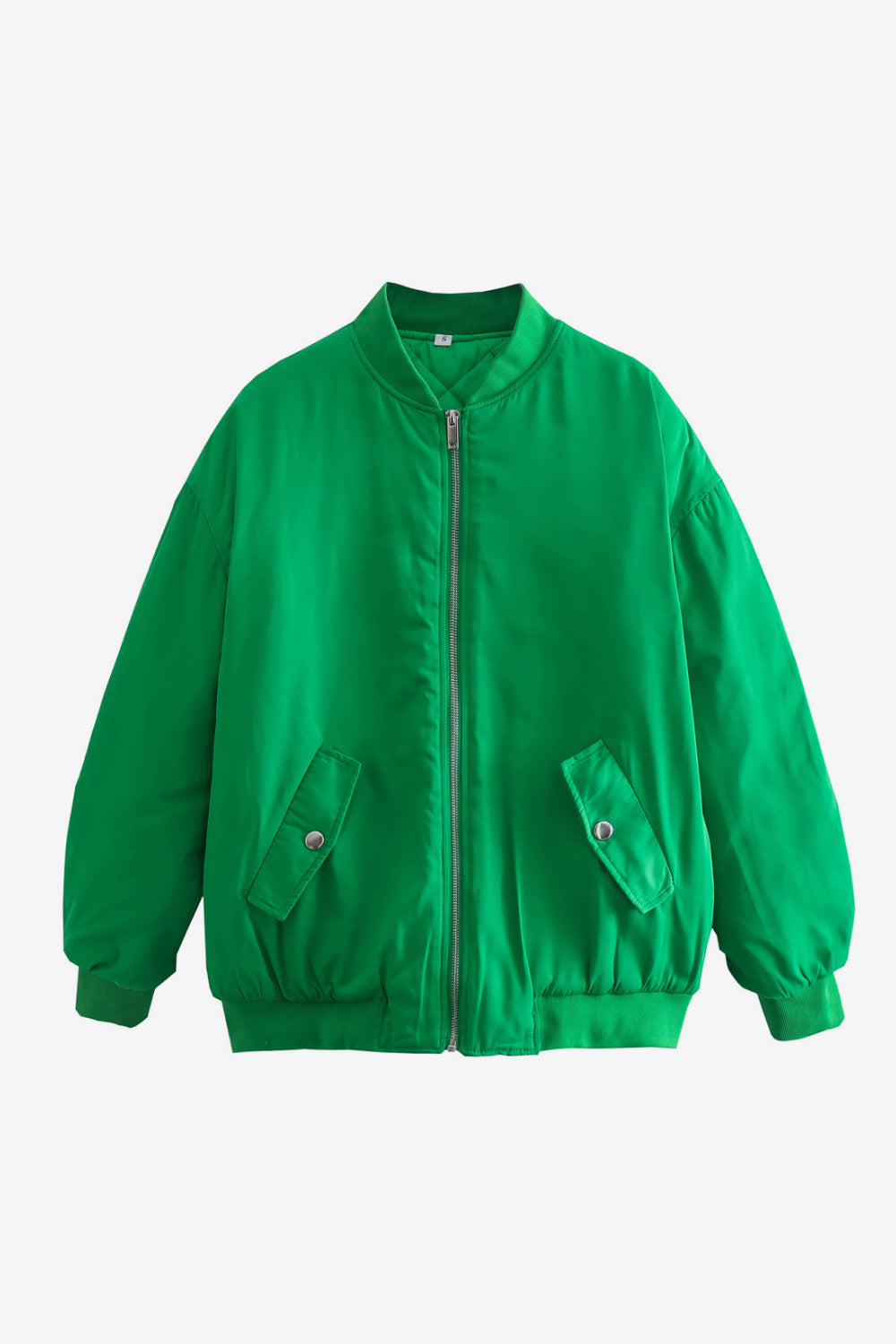 Baseball Collar Zip-Up Jacket - AllIn Computer