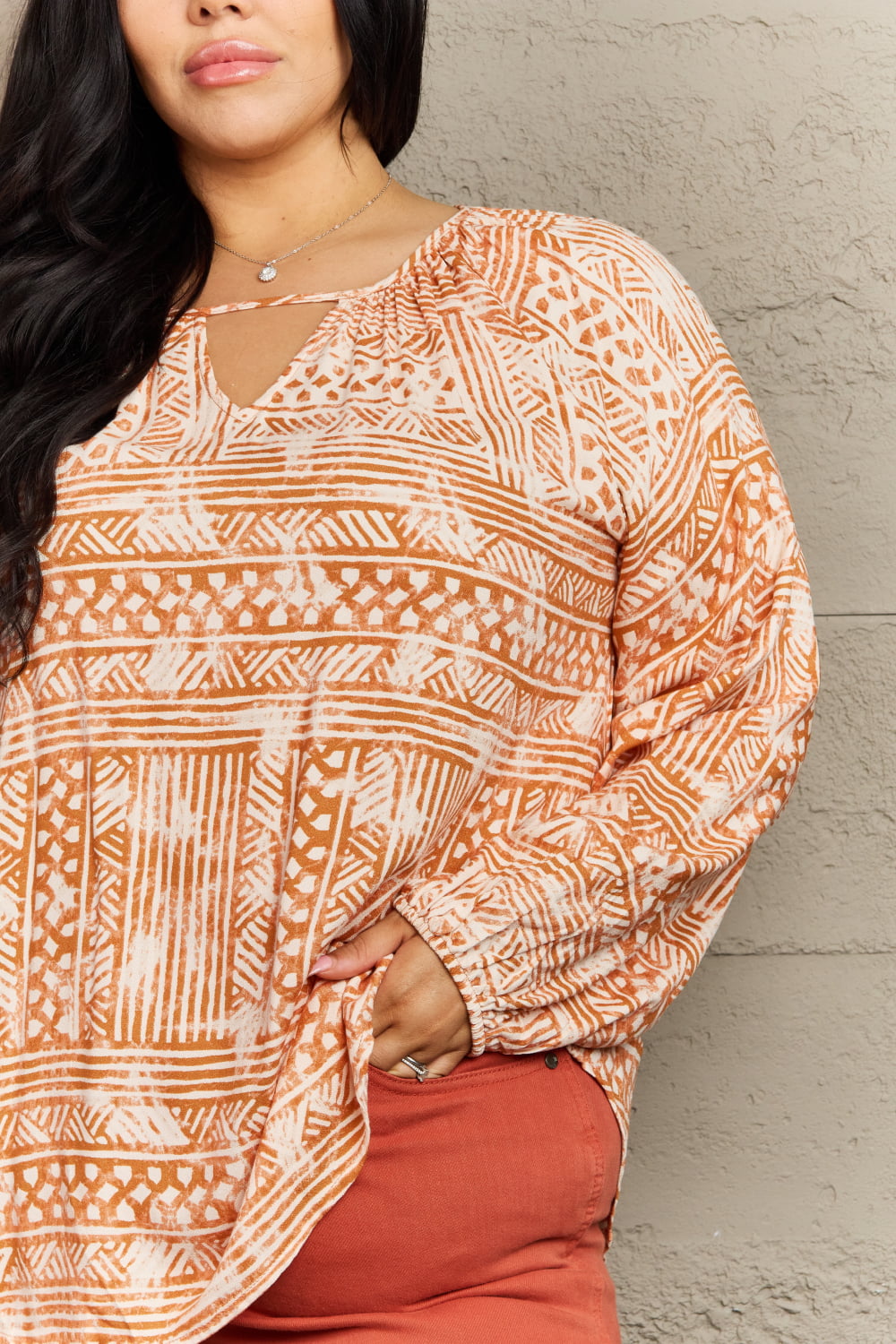 HEYSON Just For You Full Size Aztec Tunic Top - AllIn Computer