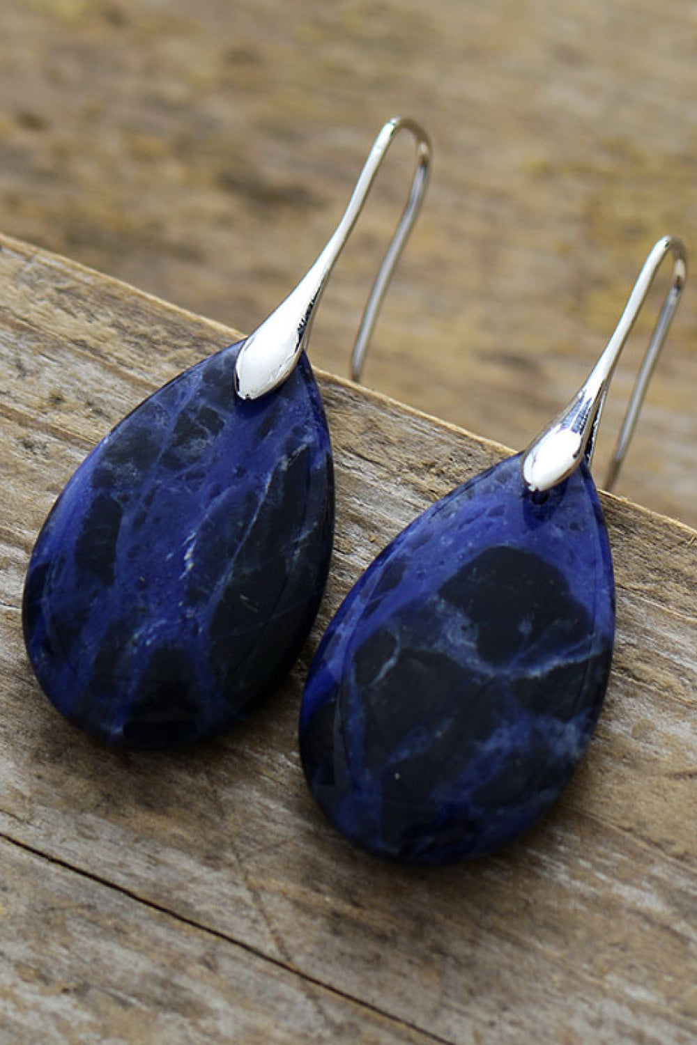 Natural Stone Teardrop Earrings - AllIn Computer