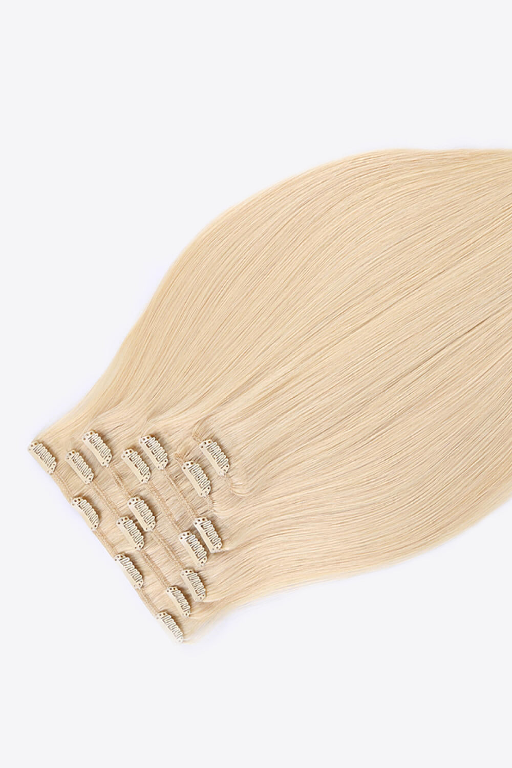 20" 120g Clip-in Hair Extensions Indian Human Hair in Blonde - AllIn Computer