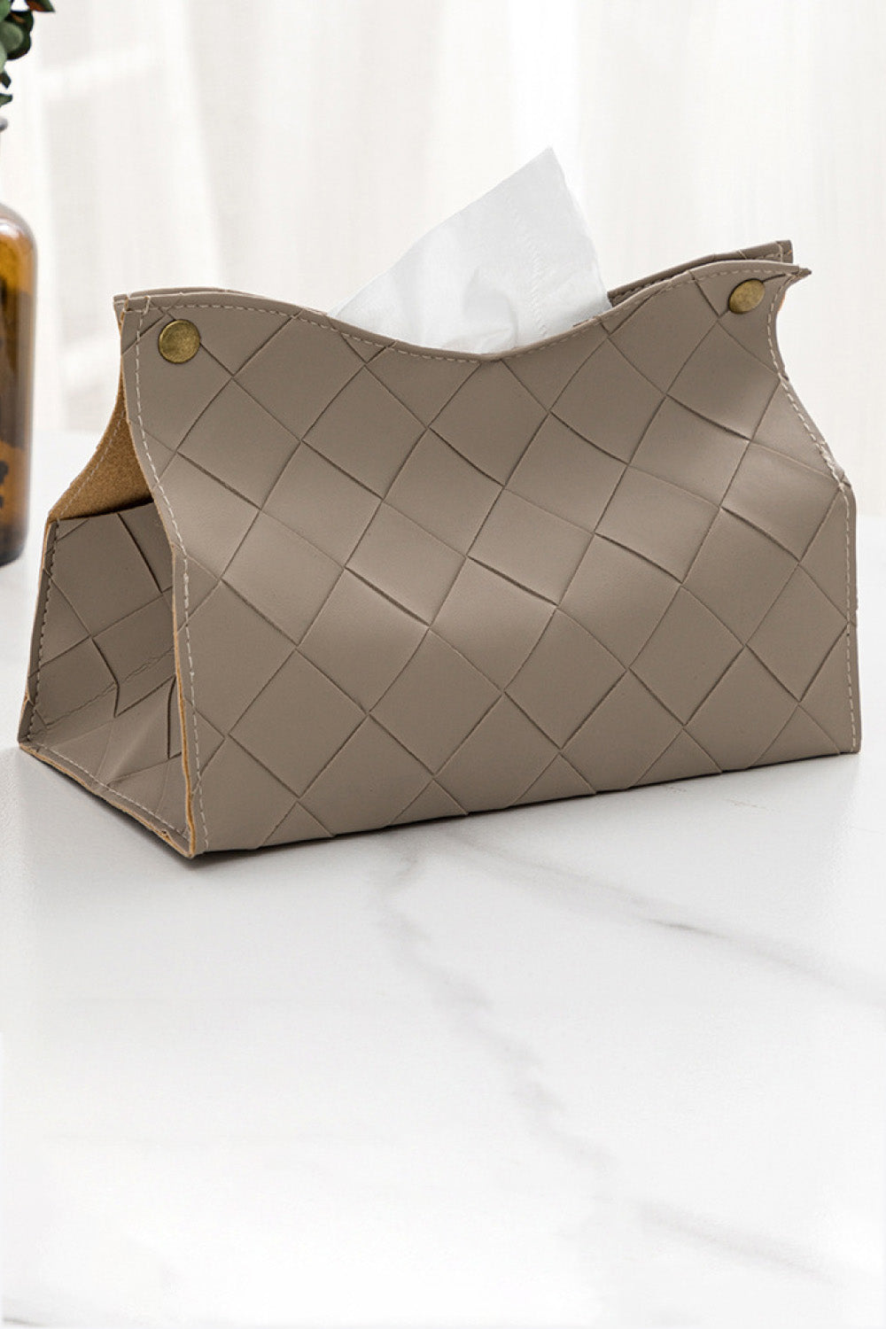 2-Pack Woven PU Tissue Box Covers - AllIn Computer
