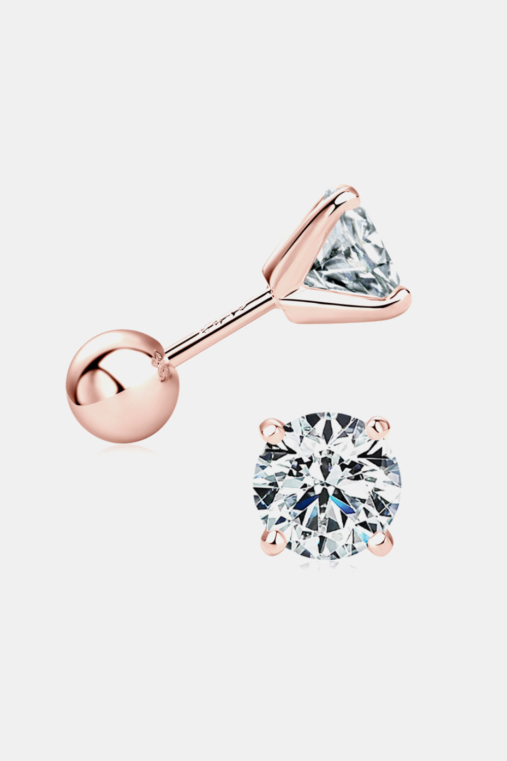 2 Carat Moissanite 925 Sterling Silver Stud Earrings - AllIn Computer