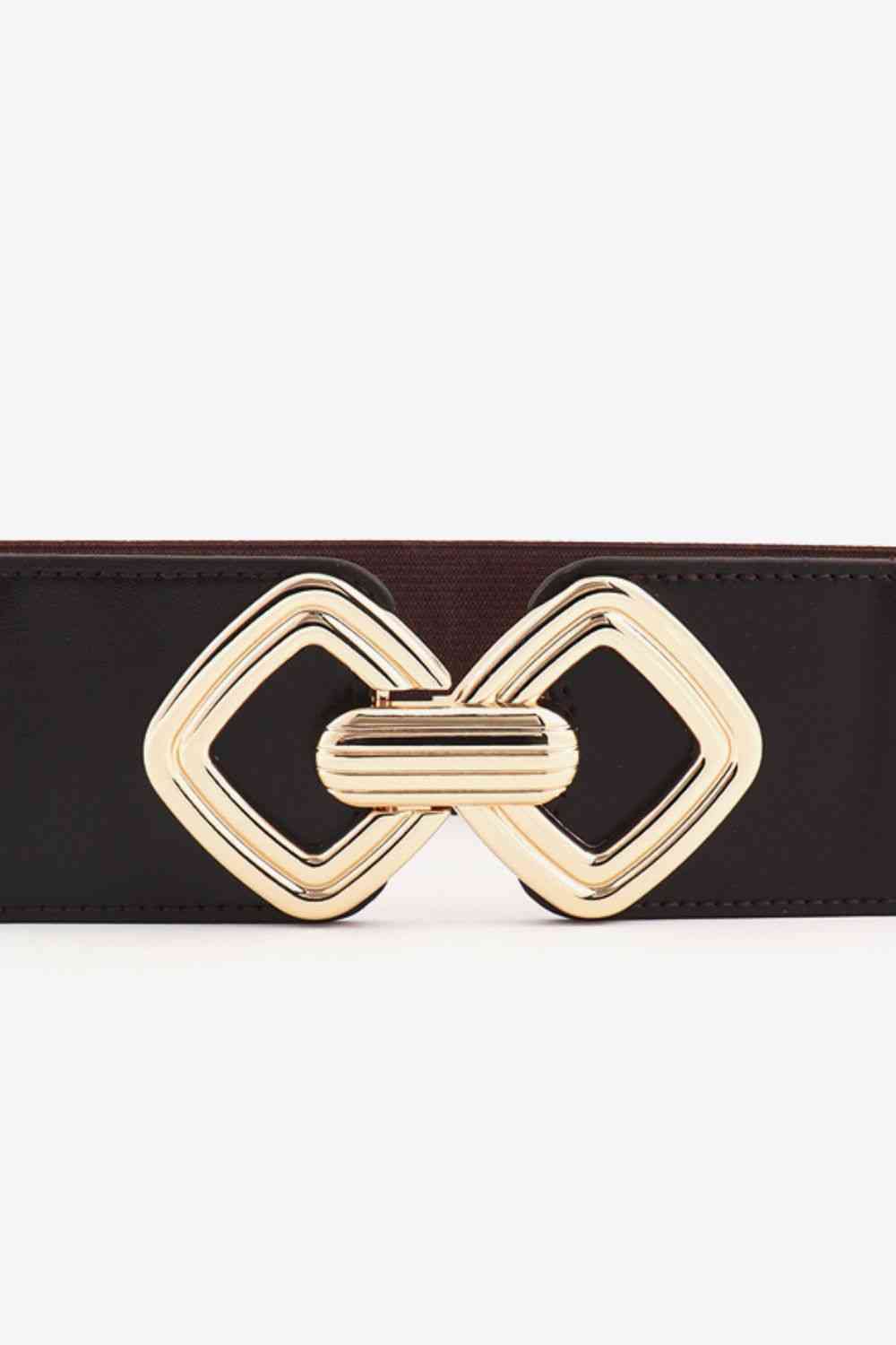 Geometric Buckle Elastic Wide Belt - AllIn Computer