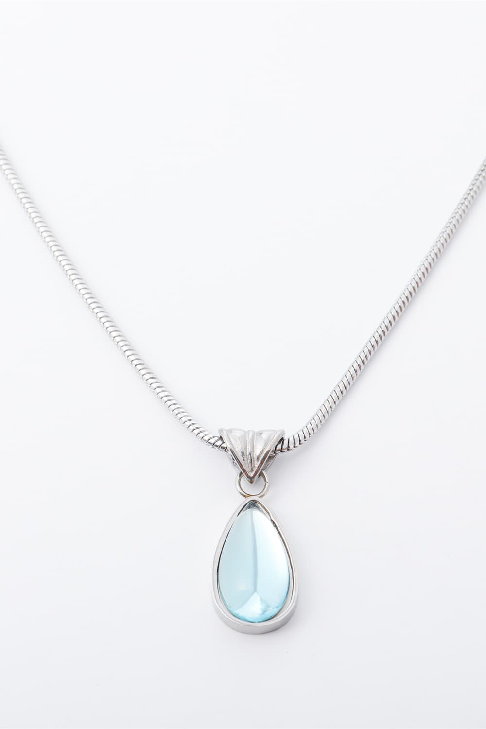 Teardrop Shape Titanium Steel Pendant Necklace - AllIn Computer