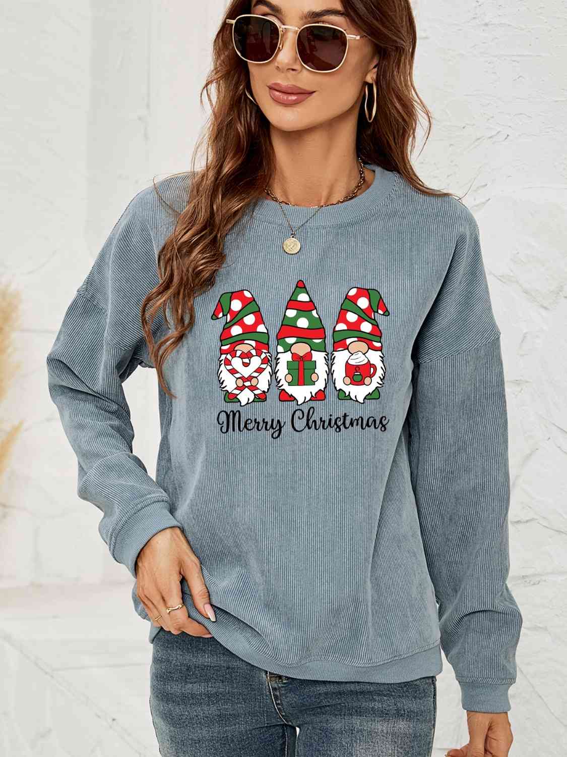 MERRY CHRISTMAS Graphic Sweatshirt - AllIn Computer
