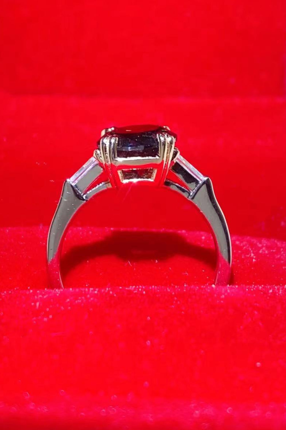2 Carat Black Moissanite Platinum-Plated Ring - AllIn Computer