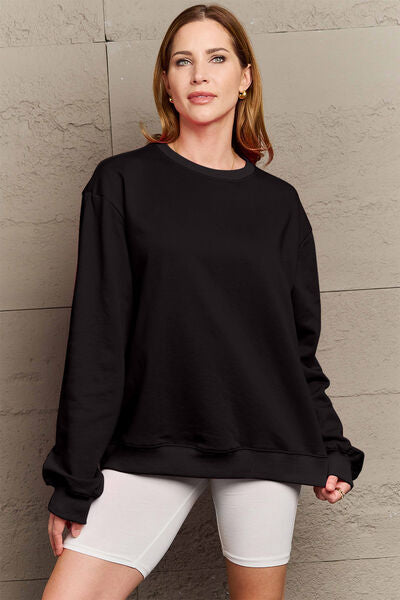 Simply Love Full Size IF I'M TOO MUCH THEN GO FIND LESS Round Neck Sweatshirt - AllIn Computer